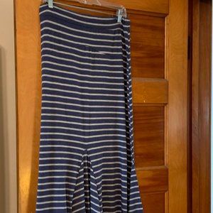 Blue striped skirt